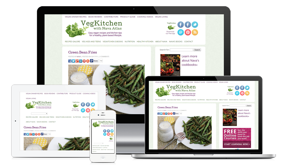 Veg Kitchen wordpress blog